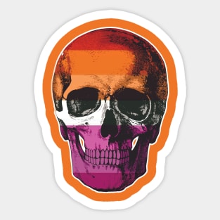 Lesbian Skull Sticker